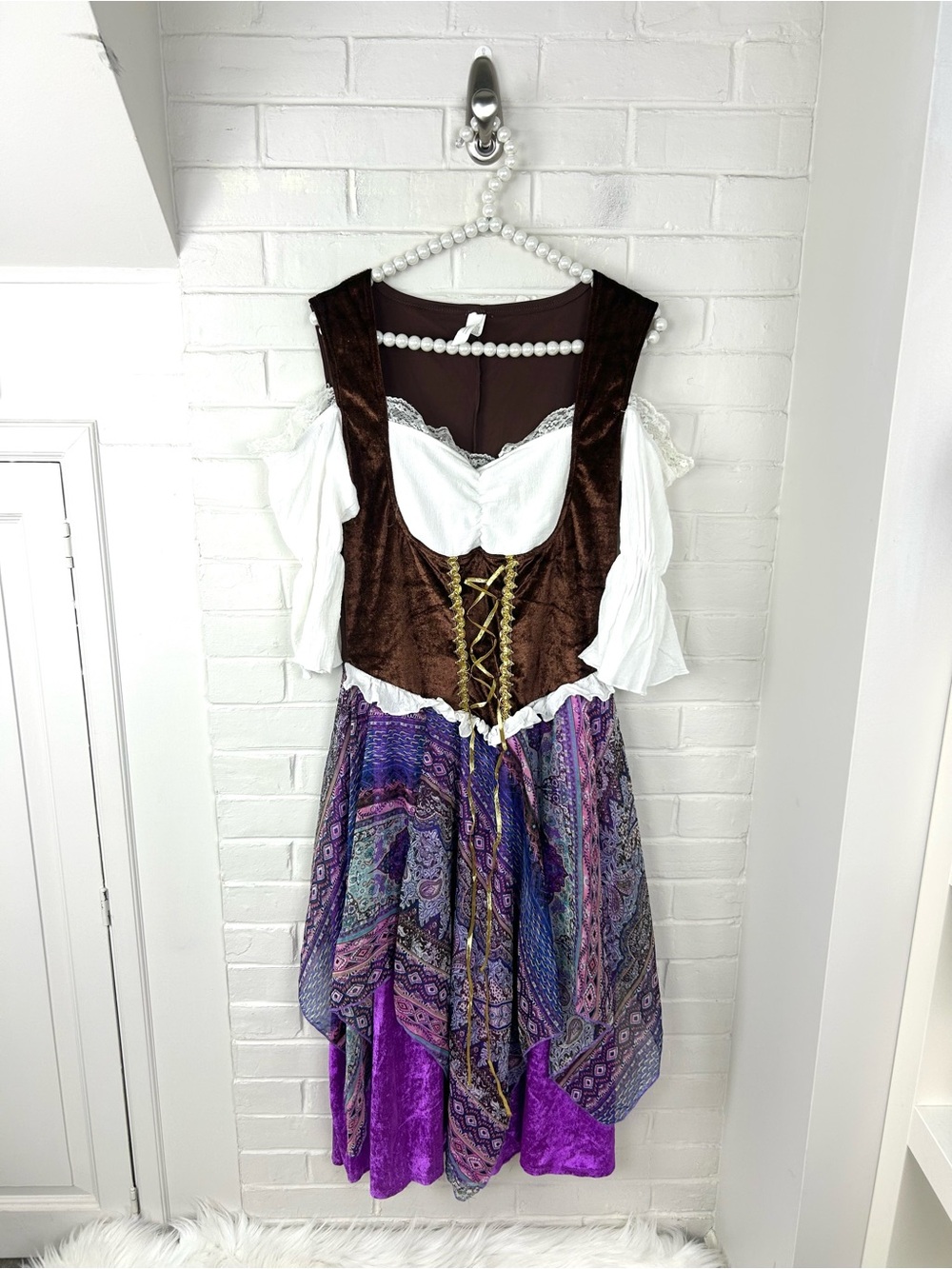 Party City Boho Gypsy Renaissance Faire Costume Cosplay Size M/L